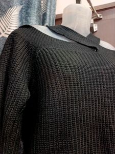 Party Wear Black Sweater