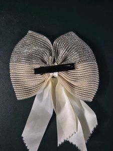 Elegant Sparkle Bow Hair Clip