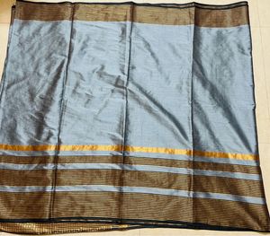 Elegant Grey Saree with Blouse