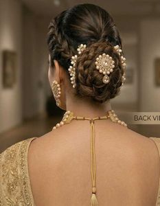 Royal Champagne Gold Pearl Choker Jewellery Set