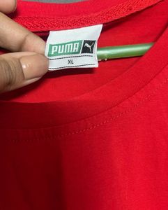 Puma Red Graphic Print T-Shirt
