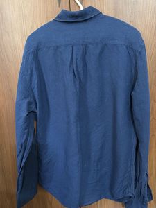 Levi's Men's Blue Casual Linen Shirt - Never used
