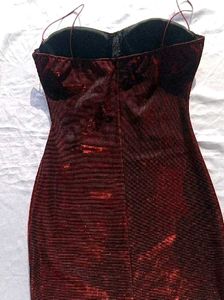Brand New (Savana Dual Shade)RedShimmer Mini Dress