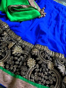 Blue Green Lehenga Choli 🔷