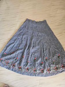 Elegant Grey Lehenga Choli Set