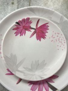 Elegant Pink Lotus Dinner Plate