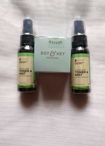 Dot & Key moisturizer and pilgrim Squalane Toner &