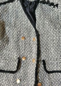 Chic Tweed Blazer Jacket
