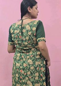 handmade trendy green kurti
