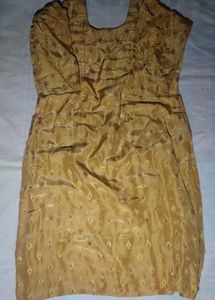 Golden Embroidered Kurta soft