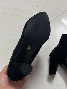 Black Heeled Ankle Boots size 36 and 38