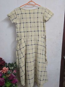 Yellow Checkered Dress