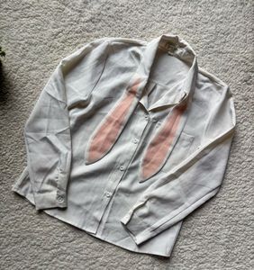 Cute Bunny Ear Neck Shirt