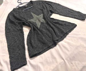 🎉Buy1 Get1 Free🎉Sparkly Star Knit Sweater P