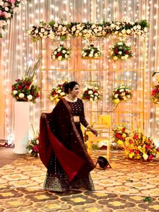 Stunning Maroon Lehenga Choli Set