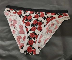 Women's Rose Print Briefs