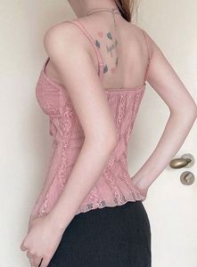 2000s Y2K Coquette Lace Cami