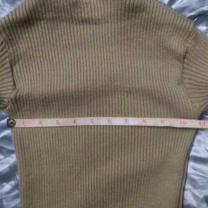 Ribbed Turtleneck Sweater