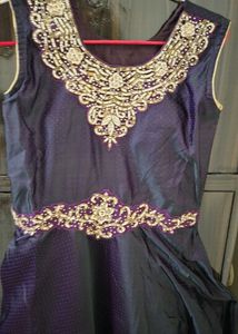 Elegant Embroidered Ethnic Gown