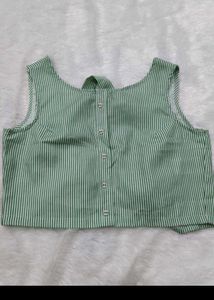 Striped backless stylish top