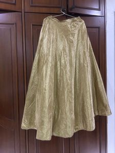 Gold Tone Kurti and skirt