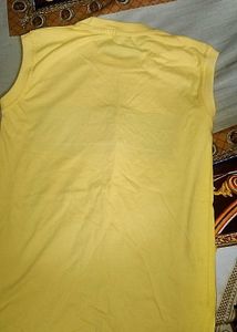 Sleeveless Yellow T-Shirt