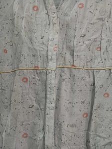 Ajio Printed Shirt Dress