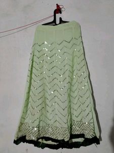 Sequined Blouse &amp; Skirt Set