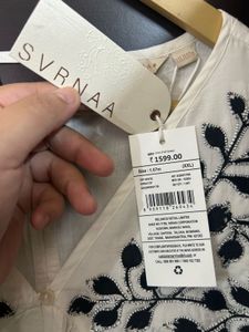 White Embroidered Top