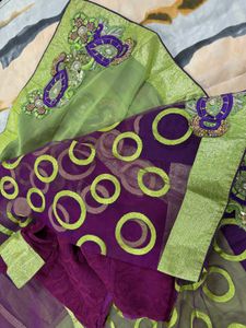 Beautiful Saree with Blouse (36 Inch)