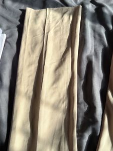 Classic Beige Wide-Leg Trousers