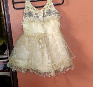 Cream Colour Frock Available
