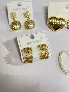 Set of 4 Anti tarnishEarrings