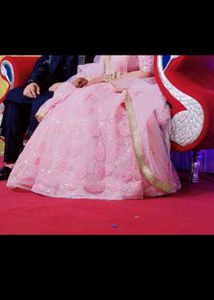 Elegant Pink Lehenga Skirt