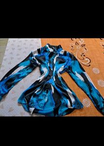 Abstract Print Silk shirt