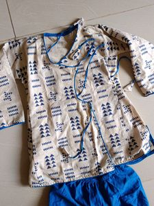 Beautiful Kurta Pjama Set For Kids Pure Cotton