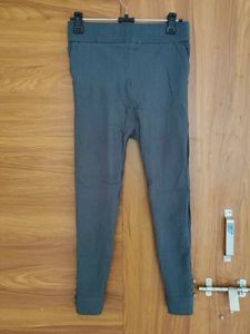 Chic Grey Linen Blend Pants