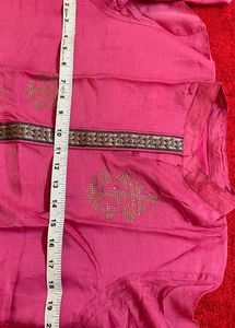 Pink Embellished Kurti