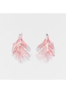Zara Combo Fish Earring And Rhinestones Necklace