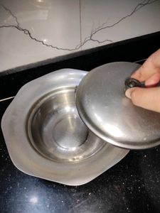 Stainless Steel Serving Bowl with Lid