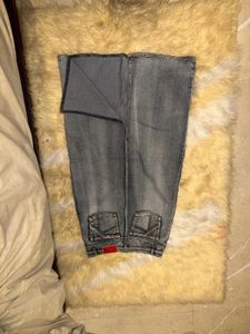 Classic Gray Denim Skirt