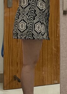 Geometric Print Mini Skirt