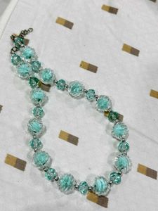 Teal Beaded Necklace