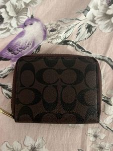 Coach Signature Monogram Coin Purse
