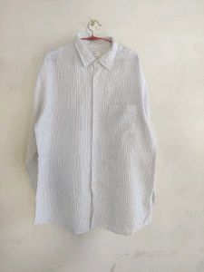 Striped Button-Up Shirt