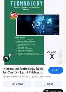 Information Technology Class 10 Book