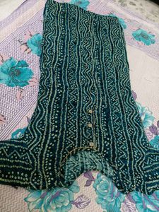 Green Printed Kurta