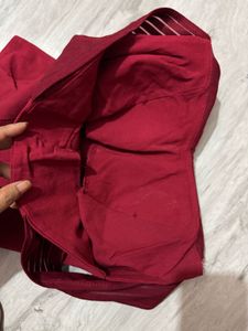 Red Off-Shoulder Smocked Top