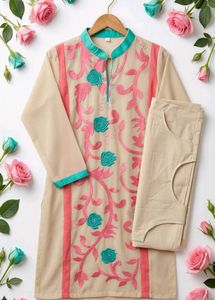 Embroidered Kurta with Pants
