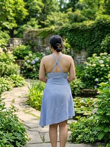 Blue Striped Summer Dress